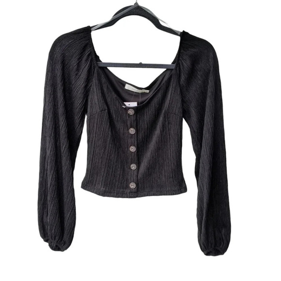 Lush Cottage Core Boho Feminine Peasant Whimsygoth Renaissance Cropped Top, S - Picture 1 of 8